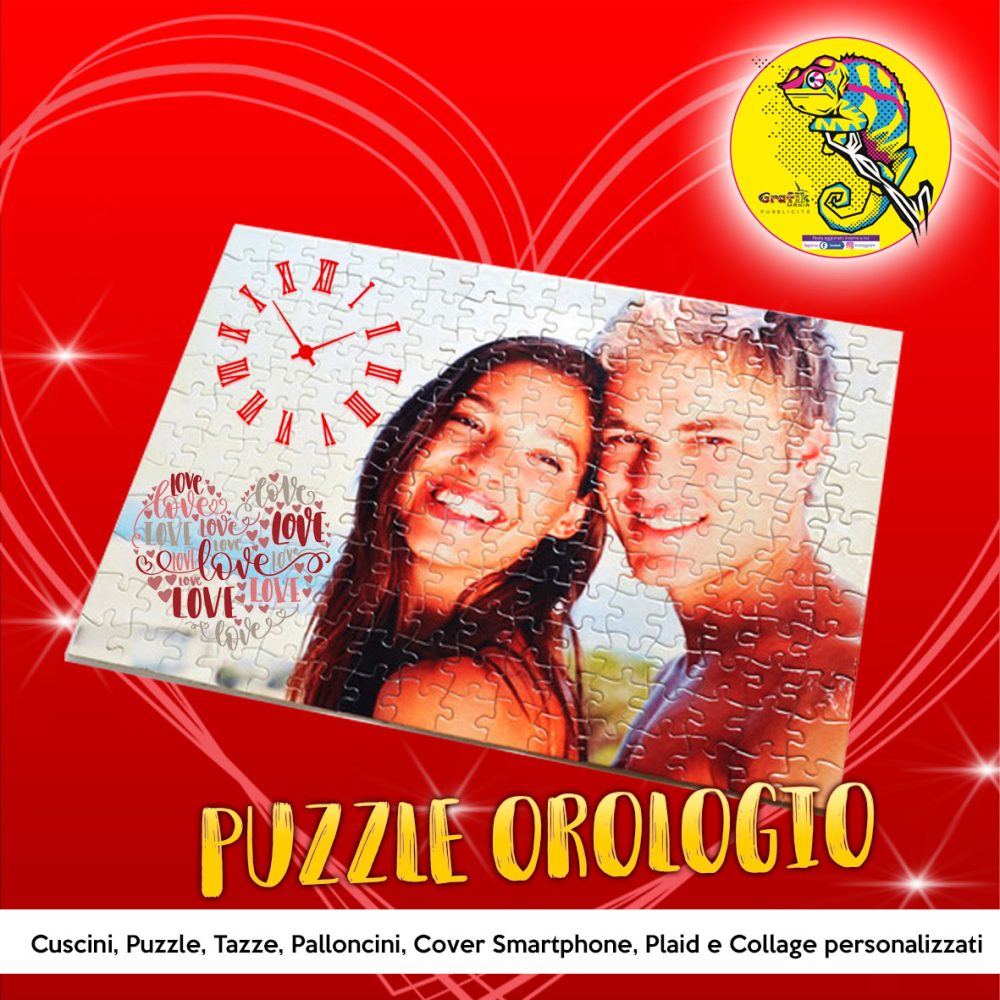 Puzzle orologio love