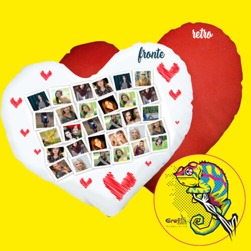 Cuscino cuore grande