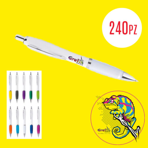 Penna sfera bianca 240pz