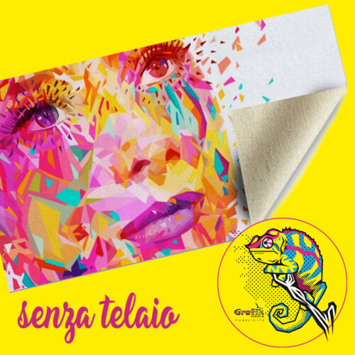 Stampa su tela senza telaio